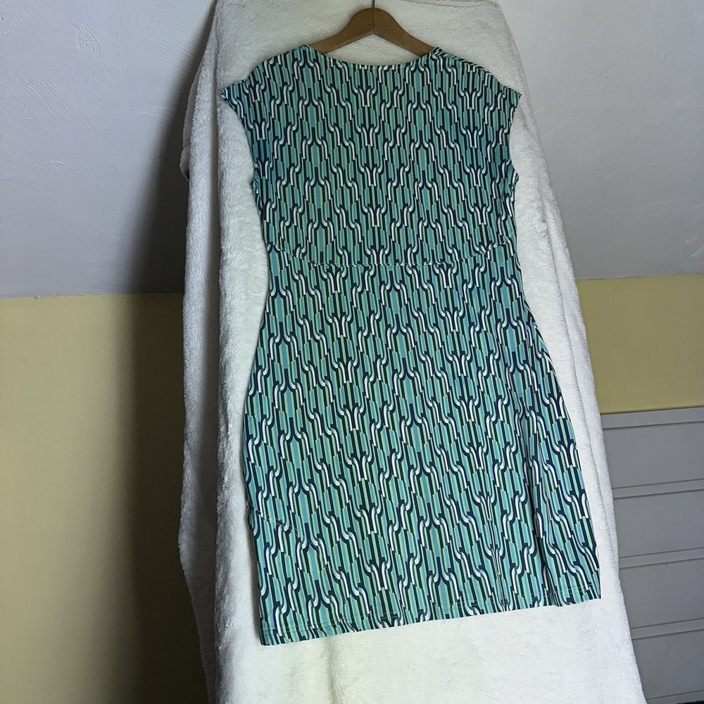 Title Nine Dress L Blue Green‎ Diamalete Stretch Hiking Athleisure Performance - Picture 8 of 8